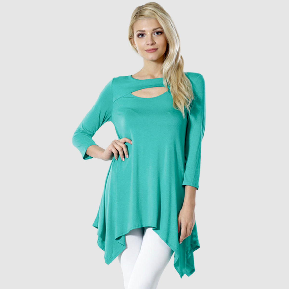 Front Long Sleeve Blouse